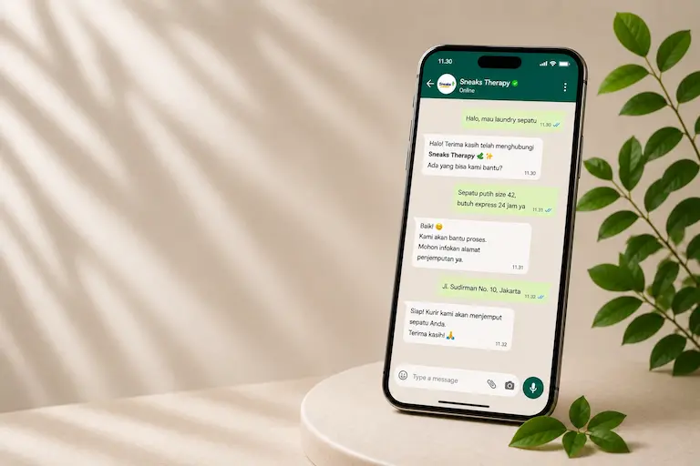 Booking via WhatsApp